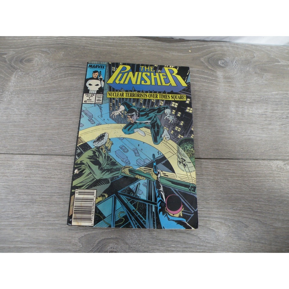 The Punisher #7 Marvel Comics 1987 Nuclear Terrorists Over Times Square! Vintage